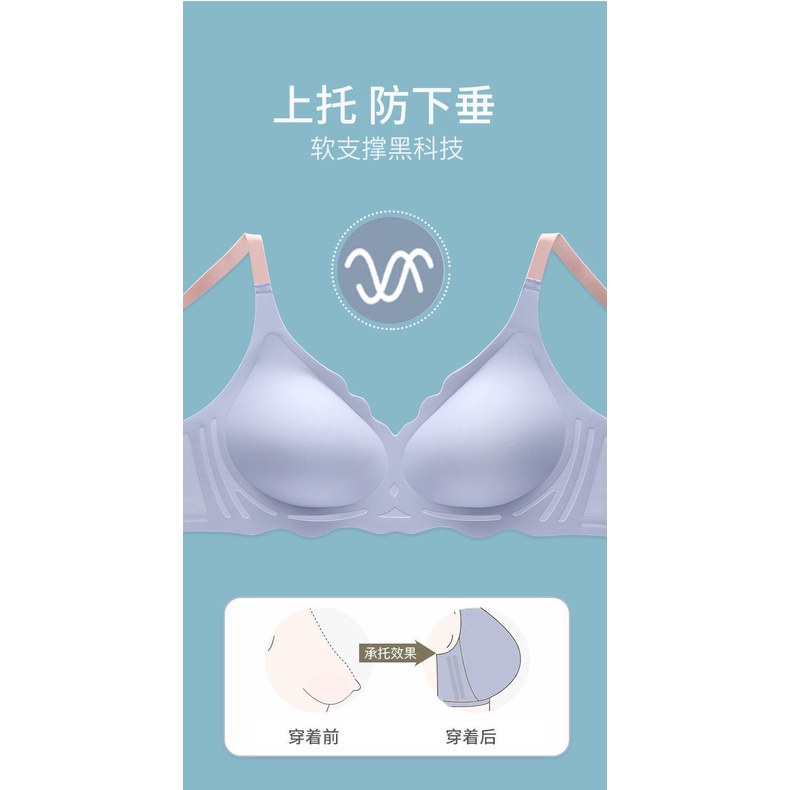 Áo Ngực Bộ đồ lót nữ  Lót Nâng Ngực Không Gọng Mềm Mại Thoáng Khí Thoải Mái Cho Nữ
