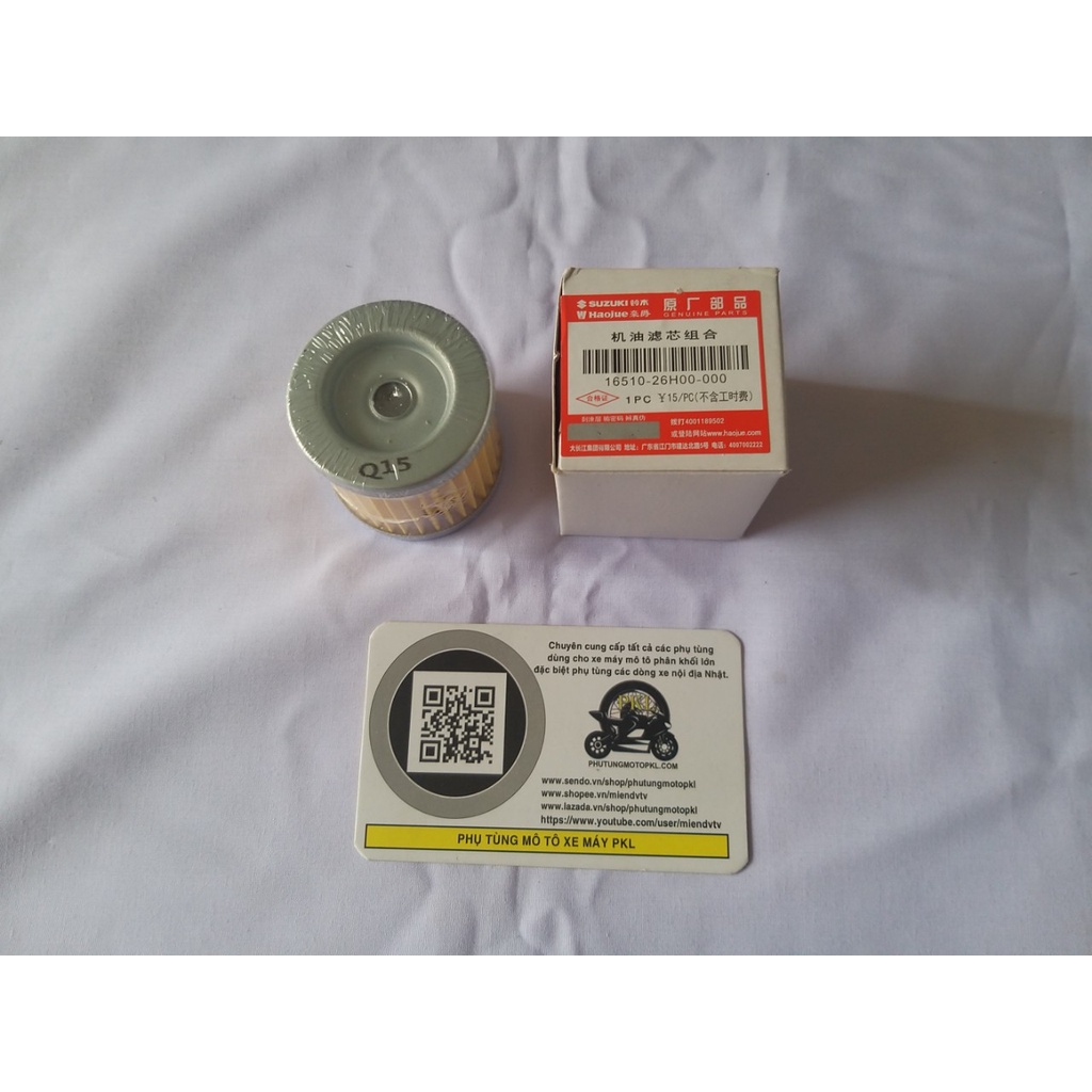 Lọc nhớt lọc dầu Suzuki GZ 150A, 125 EN150 125 HJ125 và các dòng xe tương ứng Hàng chính hãng