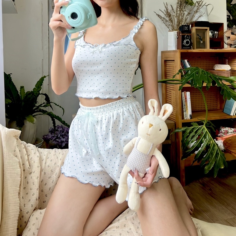 Candy set - bộ ngủ thun cotton thấm hút mồ hôi, co giãn siêu thoải mái