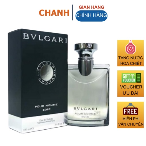 Nước hoa nam BVLGARI pour homme soir 100ml - Hương nam tính gợi cảm