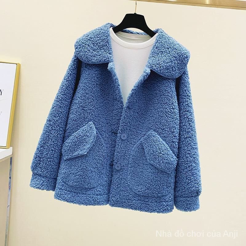 Korean style velvet winter girl jacket