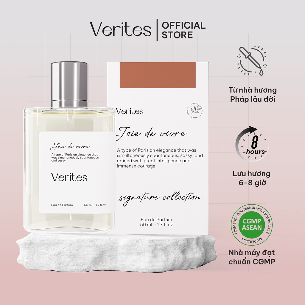 Nước hoa Nữ VERITES Joie De Vivre Thanh lịch, Trang nhã, Tinh tế 50ml