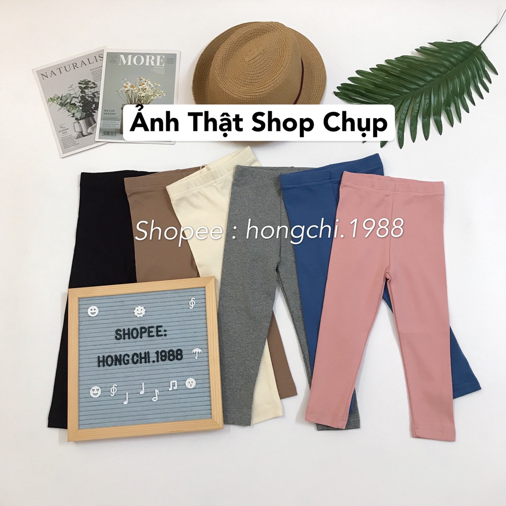 Quần legging cho bé gái chất cotton - Quần áo thu đông trẻ em Ambb Kids 1-8 tuổi (có clip, ảnh thật)