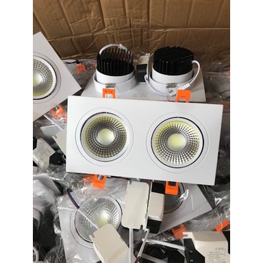 Đèn âm trần đôi 7W X 2 BH 1 NĂM