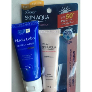 Tinh Chất Chống Nắng Dưỡng Trắng Sunplay Skin Aqua Silky White Essence SPF 50, PA+++ 25g