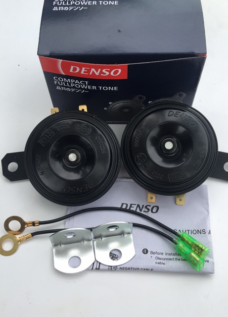 Còi đĩa Denso gắn ô tô-xe máy.Full phụ kiện