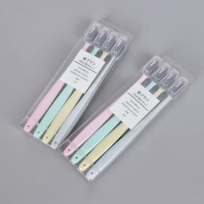 set 4 bàn chải đánh răng lúa mạch mujii
