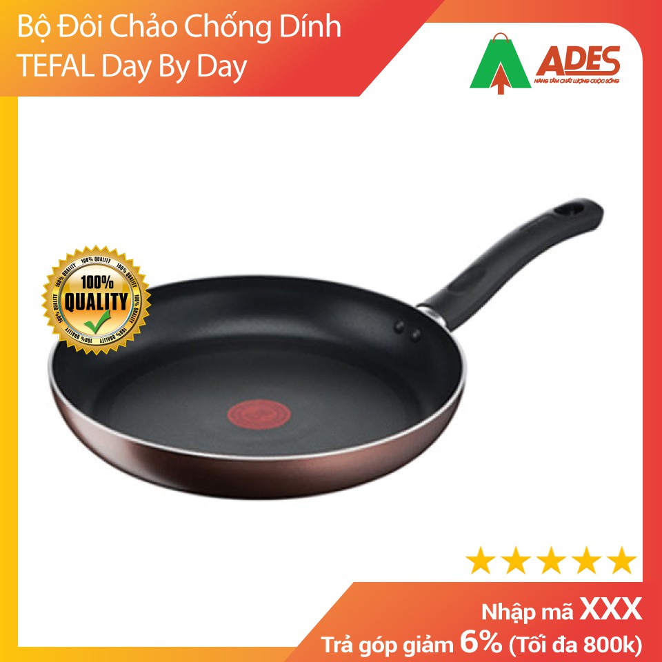 Bộ Đôi Chảo Chống Dính TEFAL Day By Day | HOT 2020