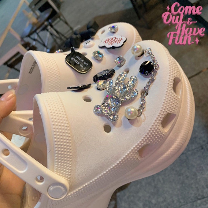 crocs sticker Phụ Kiện Nút Giày Tự Làm Tiện Dụngshoes sticker Accessories Stickers Sandals Shoe Decoration