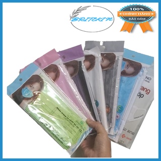 Khẩu Trang Cá Nhân Bỏ Túi 3 Lớp AA Nhiều Màu (5 Cái/Gói)