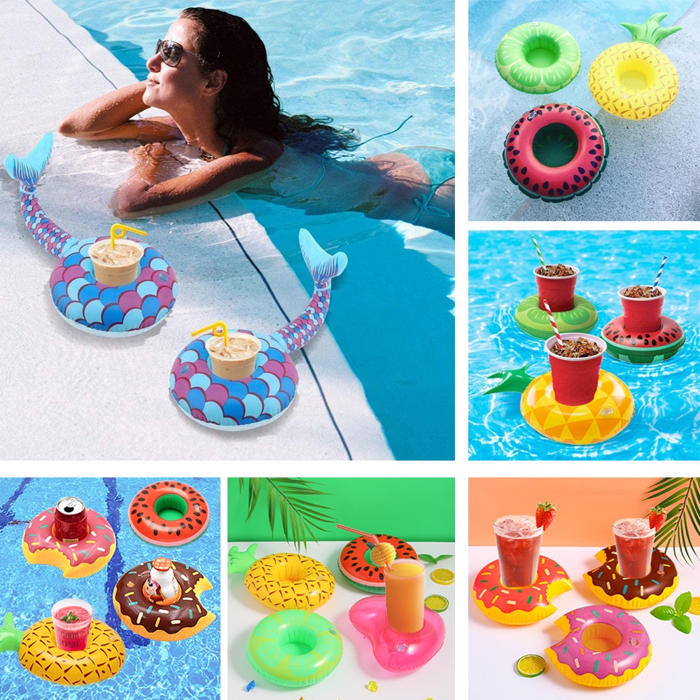 1 Phao Nổi Bơm Hơi Đựng Đồ Uống Trang Trí Bể bơi Cho Bé