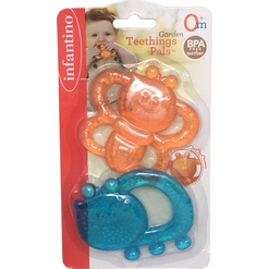 Set 2 Chiếc Gặm Nướu Cho Bé Bằng Nước Infantino - Hình Khu Vườn