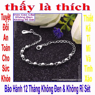 Lắc chân cho bé trai kiểu bi nối nằm ngang - An toàn cho trẻ - Cam kết 1 đổi 1 nếu hoen , gỉ sét