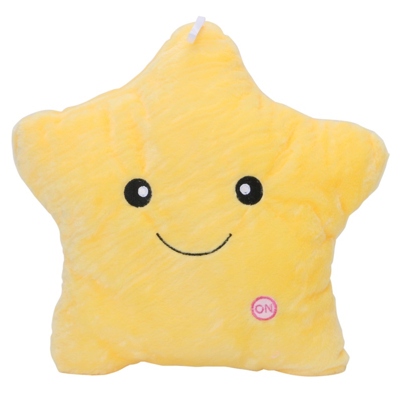 Gối Nhồi Bông Hình Ngôi Sao Có Đèn LED Phát Sáng Dành Cho Bé