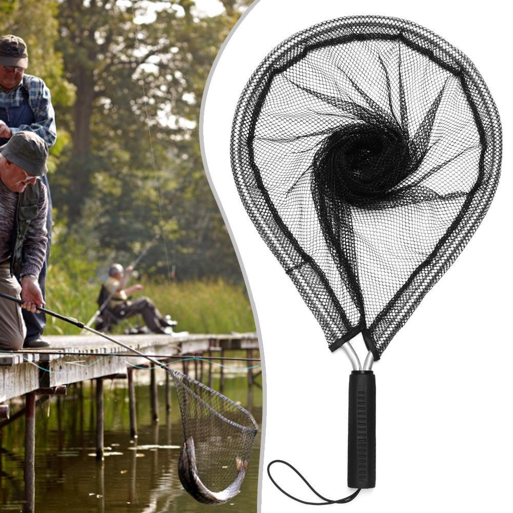 Lưới Bắt Cá Bằng Hợp Kim Nhôm Màu Đen Siêu Bền Tiện Dụng