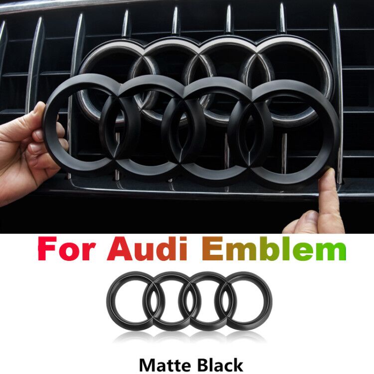 Logo dán trang trí xe hơi Audi A3 A4 A4L A6L Tt Q3 Q5 Q7 A5 A7 Rs3 Rs4 Rs5 Rs6 độc đáo