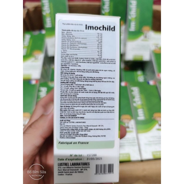 🆘 Siro iMochild Tăng Đề Kháng Bổ Sung Vitamin Và Khoáng Chất Cho Trẻ