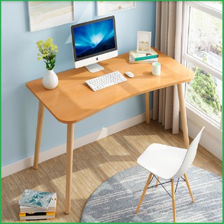 Bàn làm việc - bàn máy tính - bàn trơn uốn 4 chân bắc âu 80x50x75cm - bàn RE0484