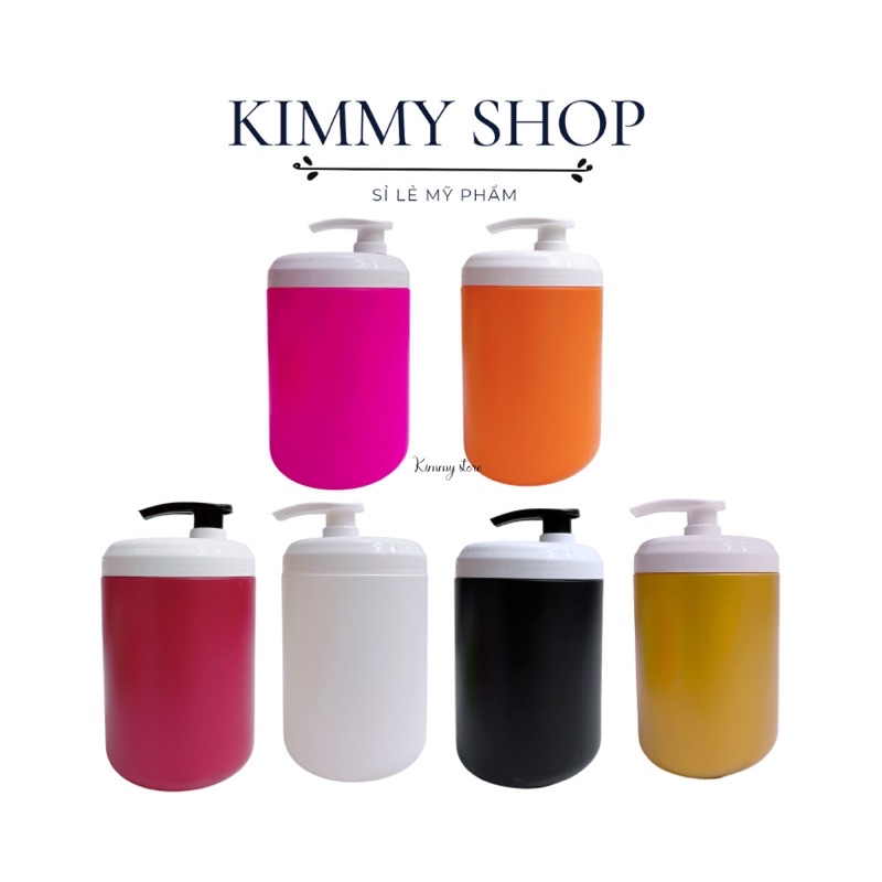 Hủ nhựa đựng kem 1kg có vòi ấn