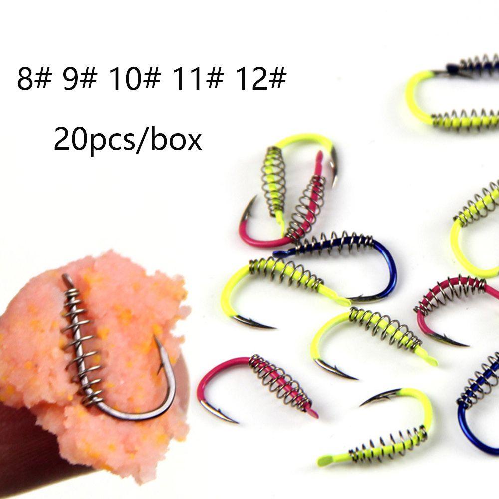 Bộ 20 Móc Câu Cá Chất Lượng Cao 8 / 9 / 10 / 11 / 12# Móc Câu Cá Nhiều Màu Sắc Chất Lượng Cao