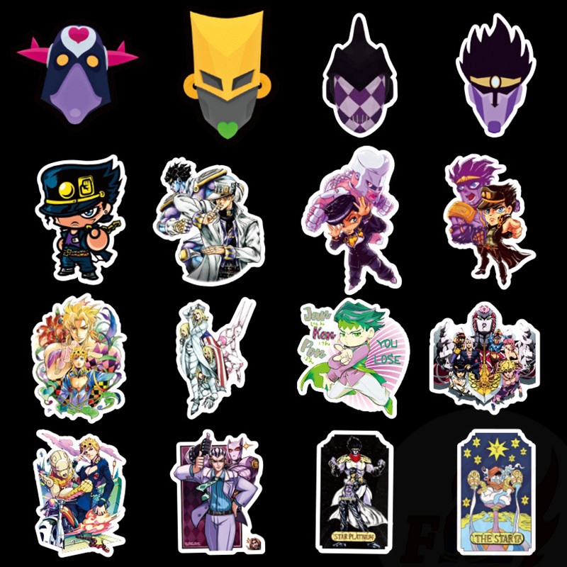 ❉ JoJo's Bizarre Adventure - Series 02 Stickers ❉ 50Pcs/Set Anime Fashion Doodle Stickers
