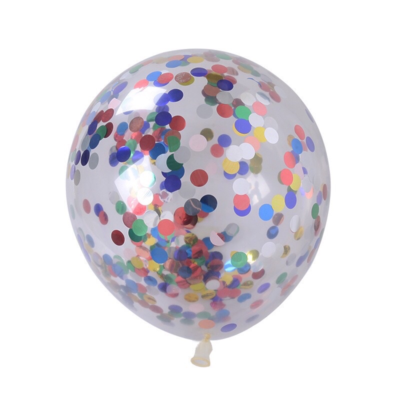 Bóng bay trong kim tuyến sz 12inch ~ 30cm