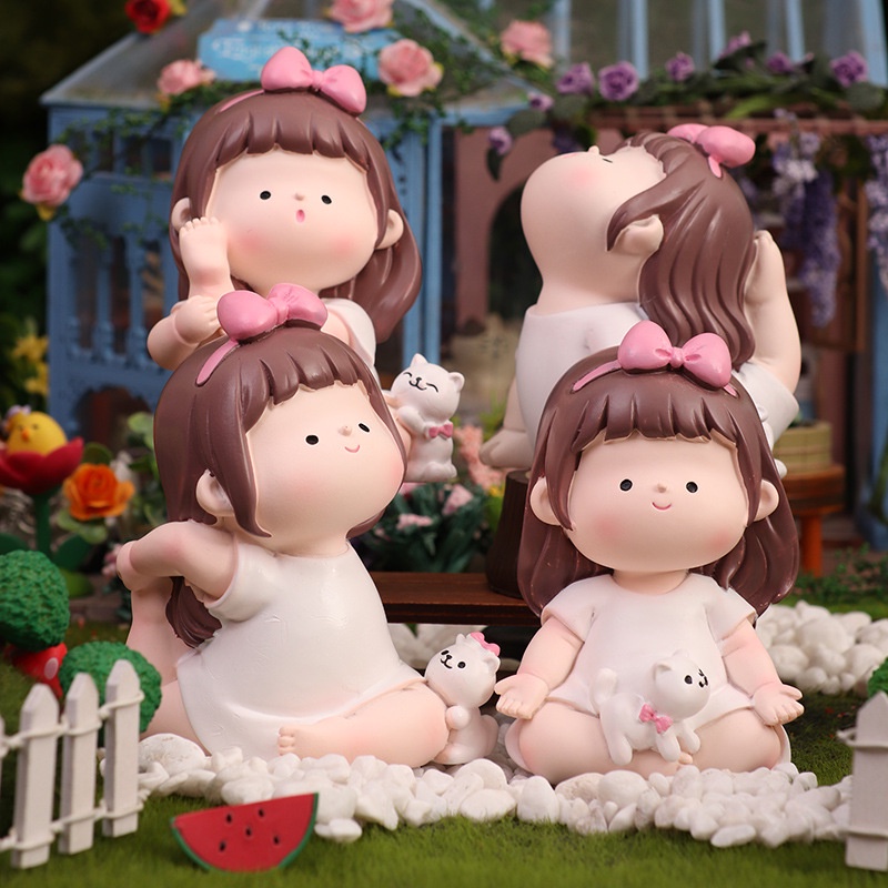 Tượng cô gái Yoga đáng yêu trang trí nhà cửa, ô tô mang lại an nhiên trong cuộc sống 💕FREESHIP 50k💕 - Dear Ladies