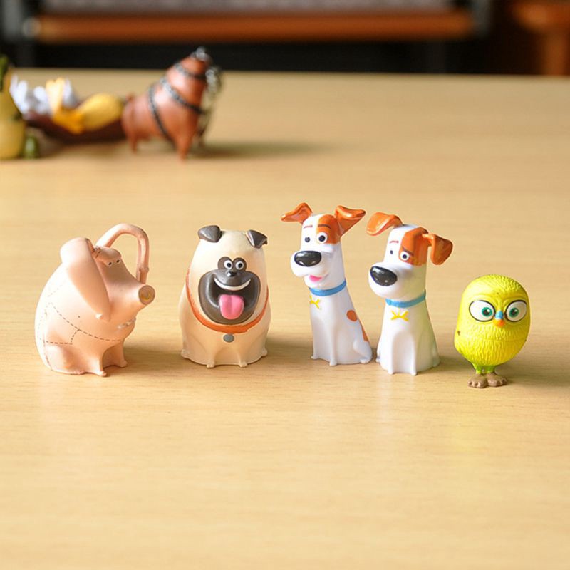 Set 14 mô hình nhân vật đồ chơi độc đáo trong phim hoạt hình &quot;the secret life of pets&quot; sáng tạo