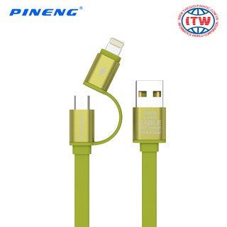 Cáp 2 đầu Micro USB và Lightning Pineng PN-304