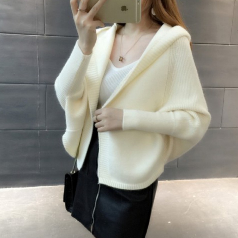 Áo khoác len cardigan dáng rộng màu trơn phong cách trẻ trung dành cho nữ