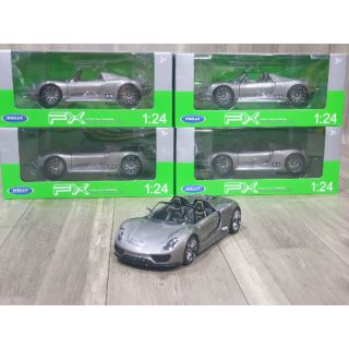 Xe mô hình Siêu Xe Porsche 918 Spyder tỉ lệ 1/24 Hãng Welly