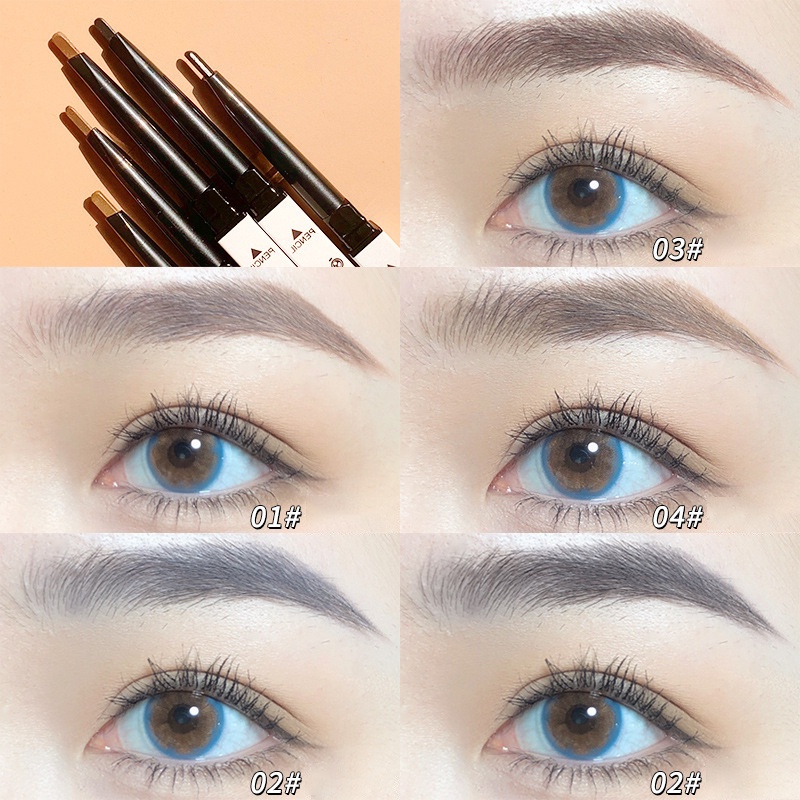 Bút Chì Vẽ Lông Mày Hai Đầu Chống Nước Lâu Trôi Không Gây Choáng Mượt Mà Và Dễ Điều Khiển