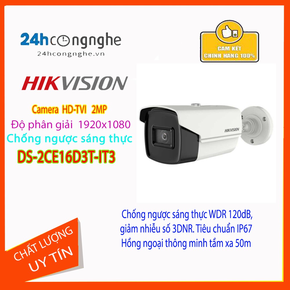 Camera DS-2CE16D3T-IT3 Chống ngược sáng, chính hãng bảo hành 24 tháng