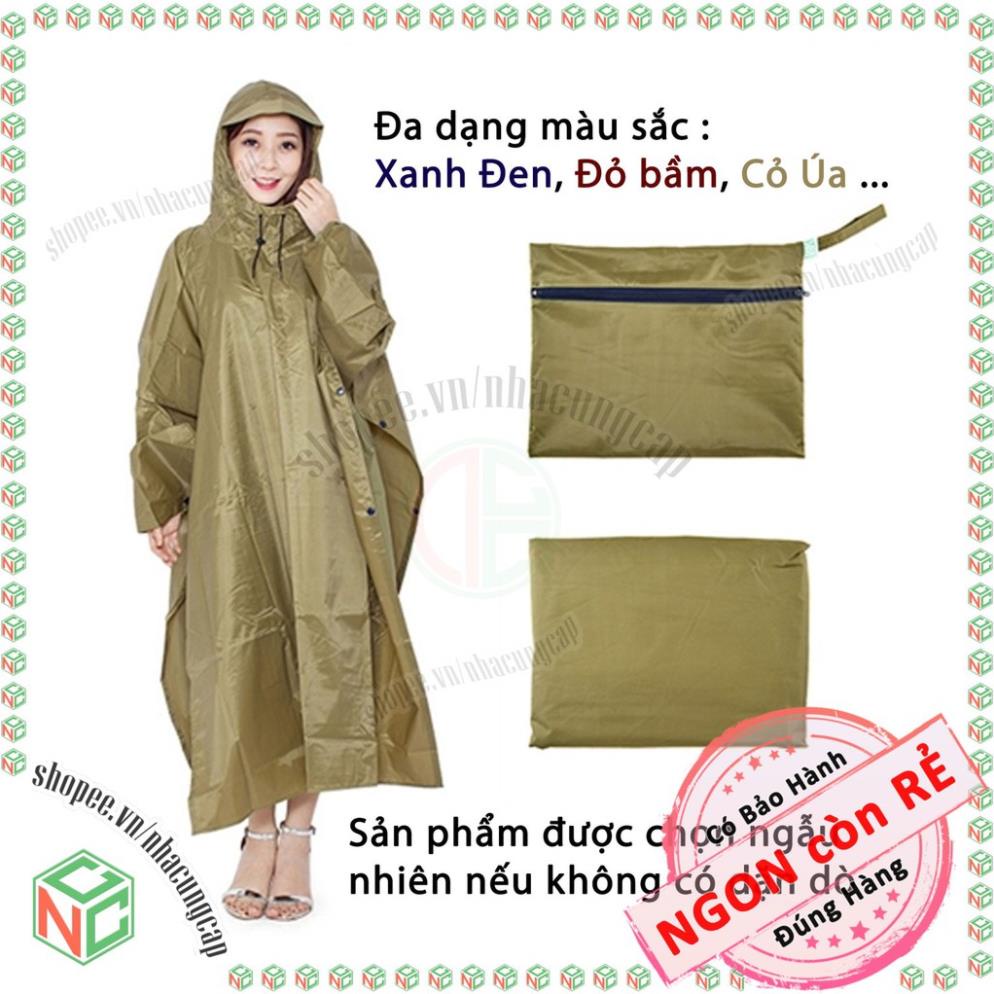 Áo Mưa Cánh Dơi (xẻ tà) Vải Dù Cao Cấp Loại Lớn 1m4 - Che Kín 2 Người Mùa Mưa (PD6385)