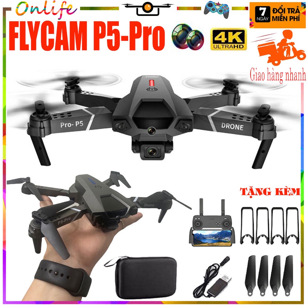 ✅Update E58✅ Máy bay camera 4k, Flycam mini giá rẻ điều khiển từ xa quay phim chụp ảnh trang bị cảm biến va chạm