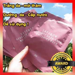 Tắm Trắng Saffron Whitening Bath [5 bịch] Dưỡng ẩm, Căng mịn và trắng sáng