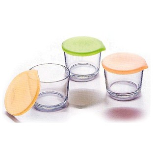 Hộp thủy tinh tròn có nắp đậy (làm caramen)