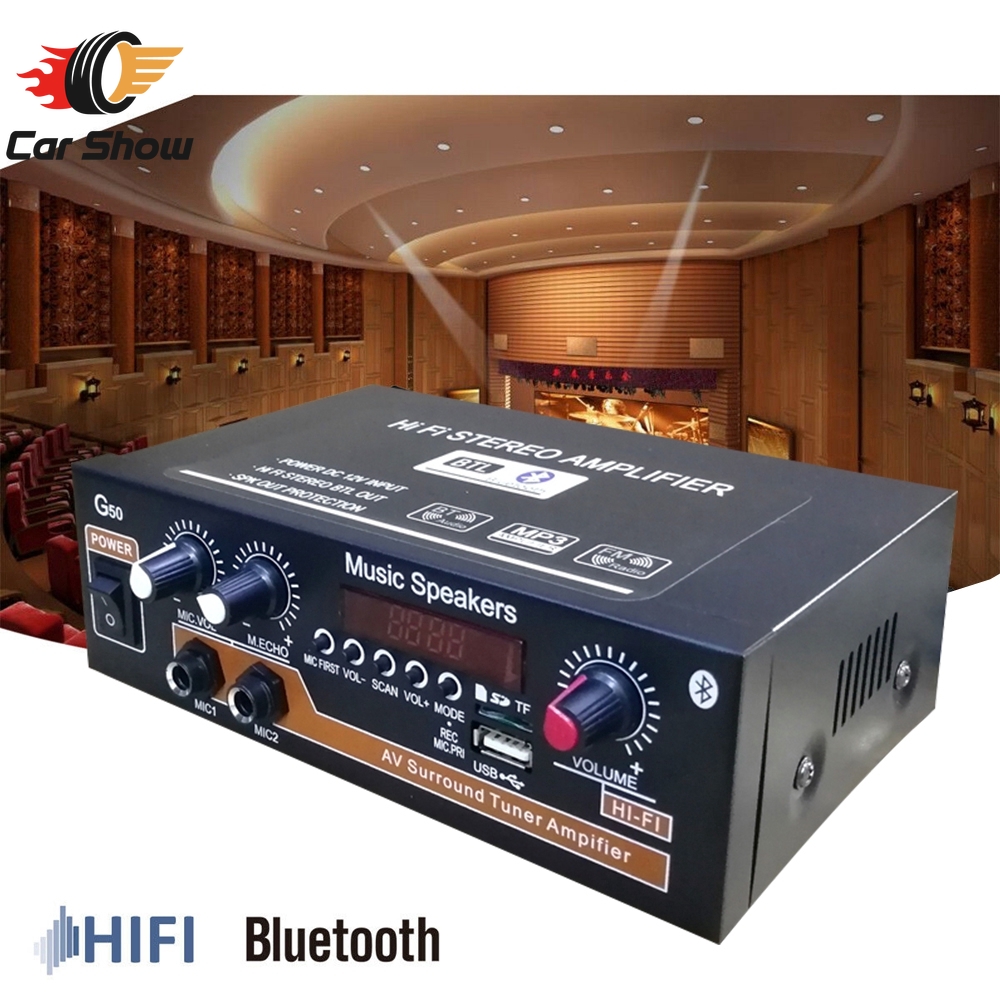 【Ready Stock】800W Bluetooth 5.0 HiFi Digital Power Amplifier with Remote Control Car Audio Amplifiers Amplifier with Bluetooth Amplifier with Speaker  Amplifier Bluetooth  Car Amplifier  Power Amplifier  Mini Amplifier  12v Amplifier with Bluetooth