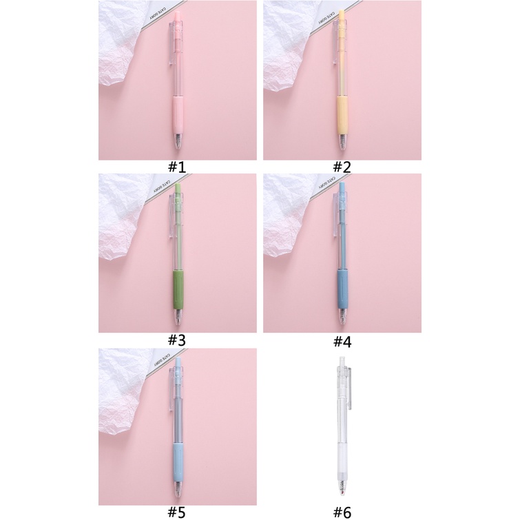 Bút gel ngòi 0.5mm có thể thu vào màu morandi chất lượng cao