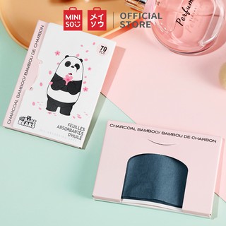 Giấy thấm dầu kiểm soát dầu than tre Miniso x We Bare Bears 3.0