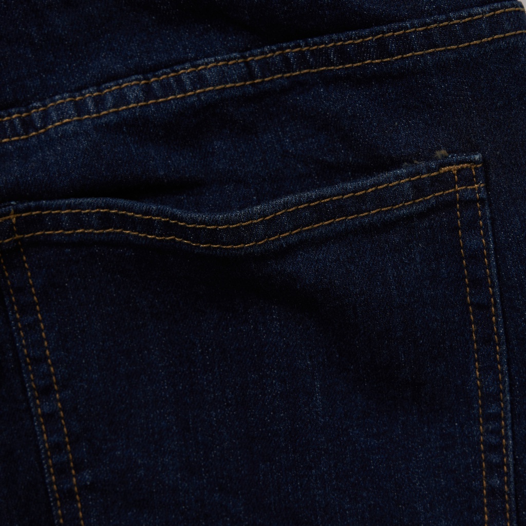 Quần Jean Nam Xanh Than ATINO Chất Liệu Jean Pha Spandex Form Slim-Fit QJ1.1034