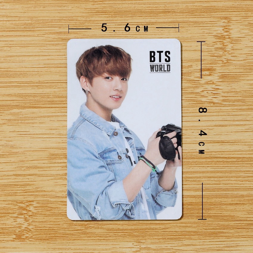 Kpop BTS Paper Photo Cards Photocard Photograph Positive and negative double-sided card