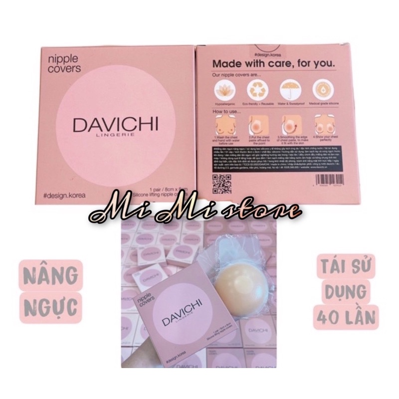 Hàng Cao Cấp - Miếng Nâng Ngực Dán Ngực Hàn Quốc DAVICHI Korea ( Hộp 1 Cặp)
