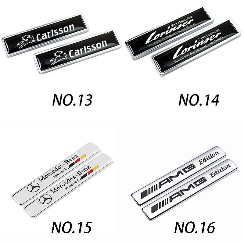 2 logo bằng kim loại AMG cho ô tô Mercedes Benz W210 W211 W203 W204