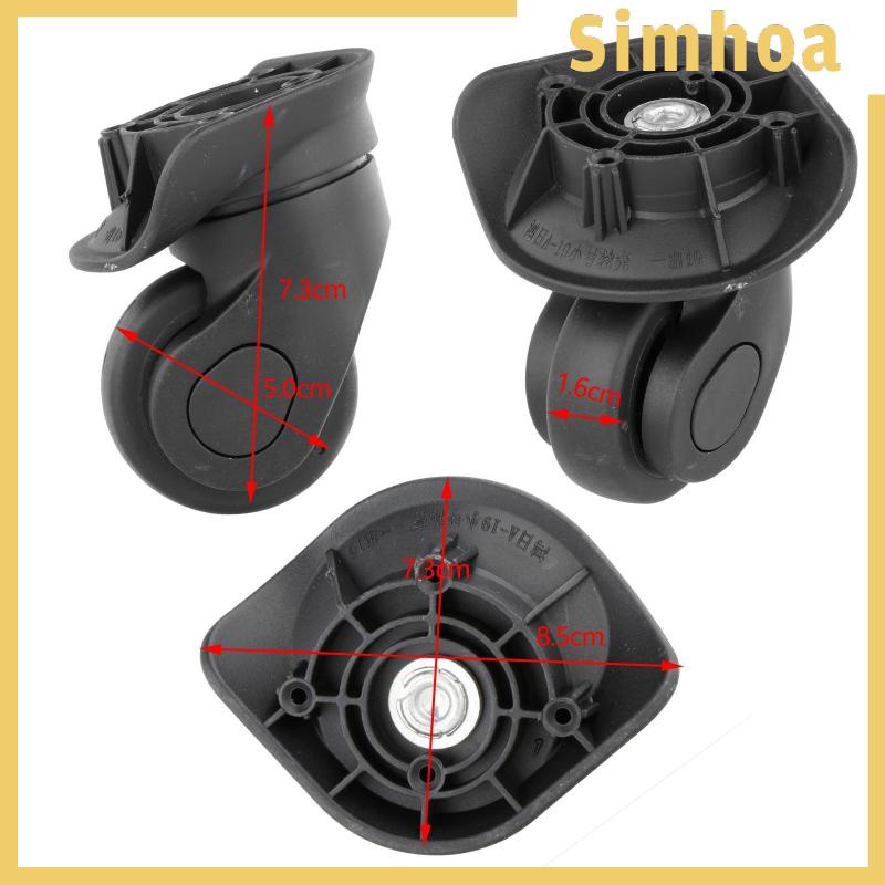 Bộ 2 Bánh Xe Thay Thế Chống Mòn Cho Vali Du Lịch