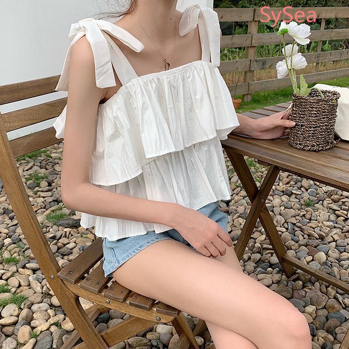 Áo Nữ Hai Dây Dáng Rộng Phong Cách Hàn Quốc Thời Trang Mùa Hè | BigBuy360 - bigbuy360.vn