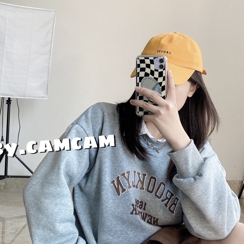 Áo Nỉ Form Rộng, Áo Sweater BROOKLYN NEWYORK 1698 Basic Dành Cho Nam Nữ 𝘽𝙮.𝘾𝙖𝙢𝙘𝙖𝙢