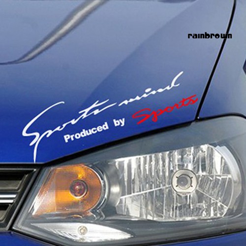 Miếng dán xe hơi chống thấm nước họa tiết chữ nhiều màu sắc