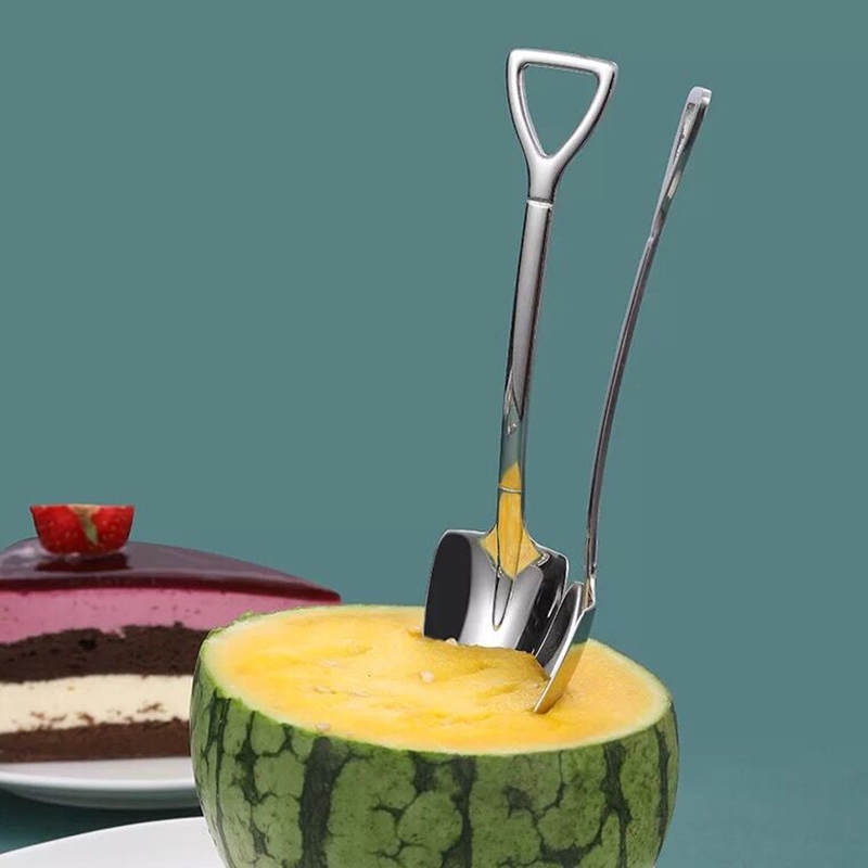 Muỗng khuấy cà phê/ăn bánh ngọt OSSAYI bằng thép không gỉ phong cách retro độc đáo