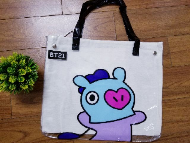 Túi tote trong suốt BT21 (SHOULDER BAG BT21)